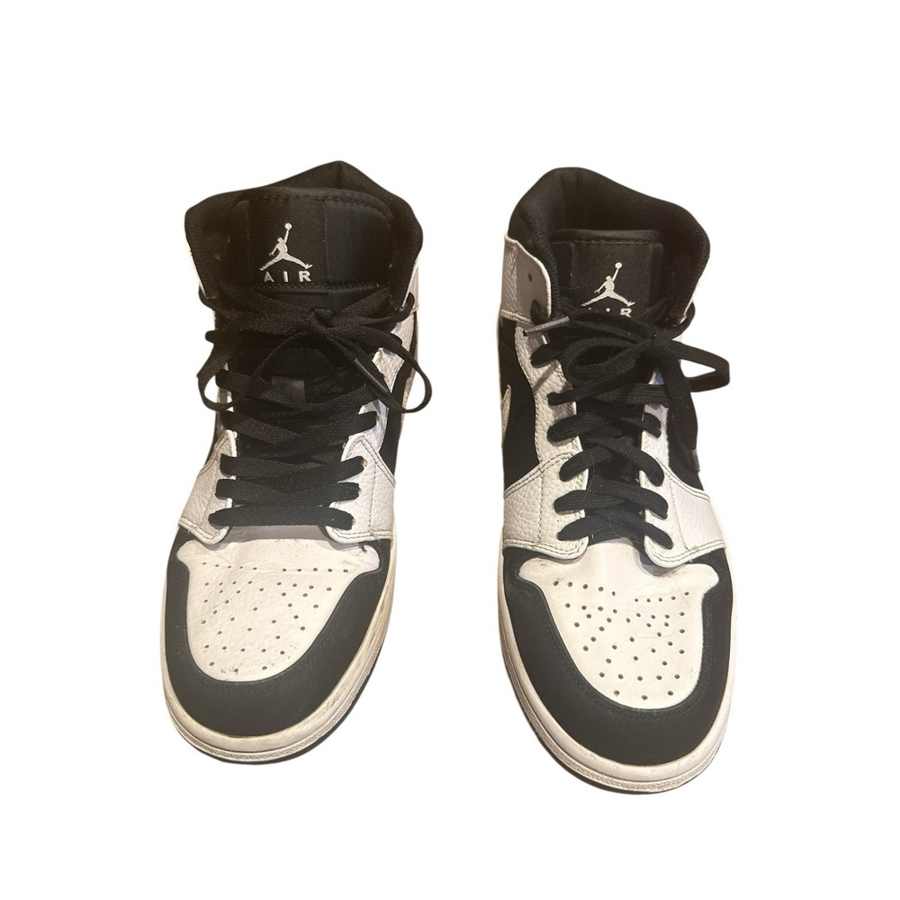 Nike Air Jordan 1 Mid SE Woman's Size 7.5 Split‎ White Black Athletic Shoes